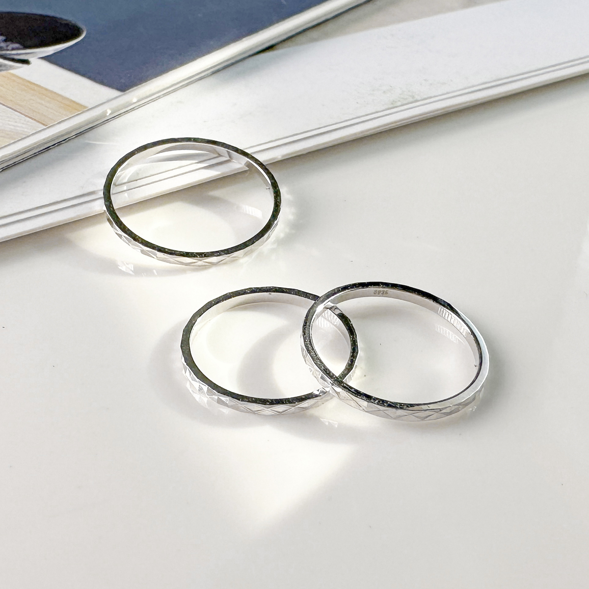 光刻線條 ‧ 純銀戒指(銀)