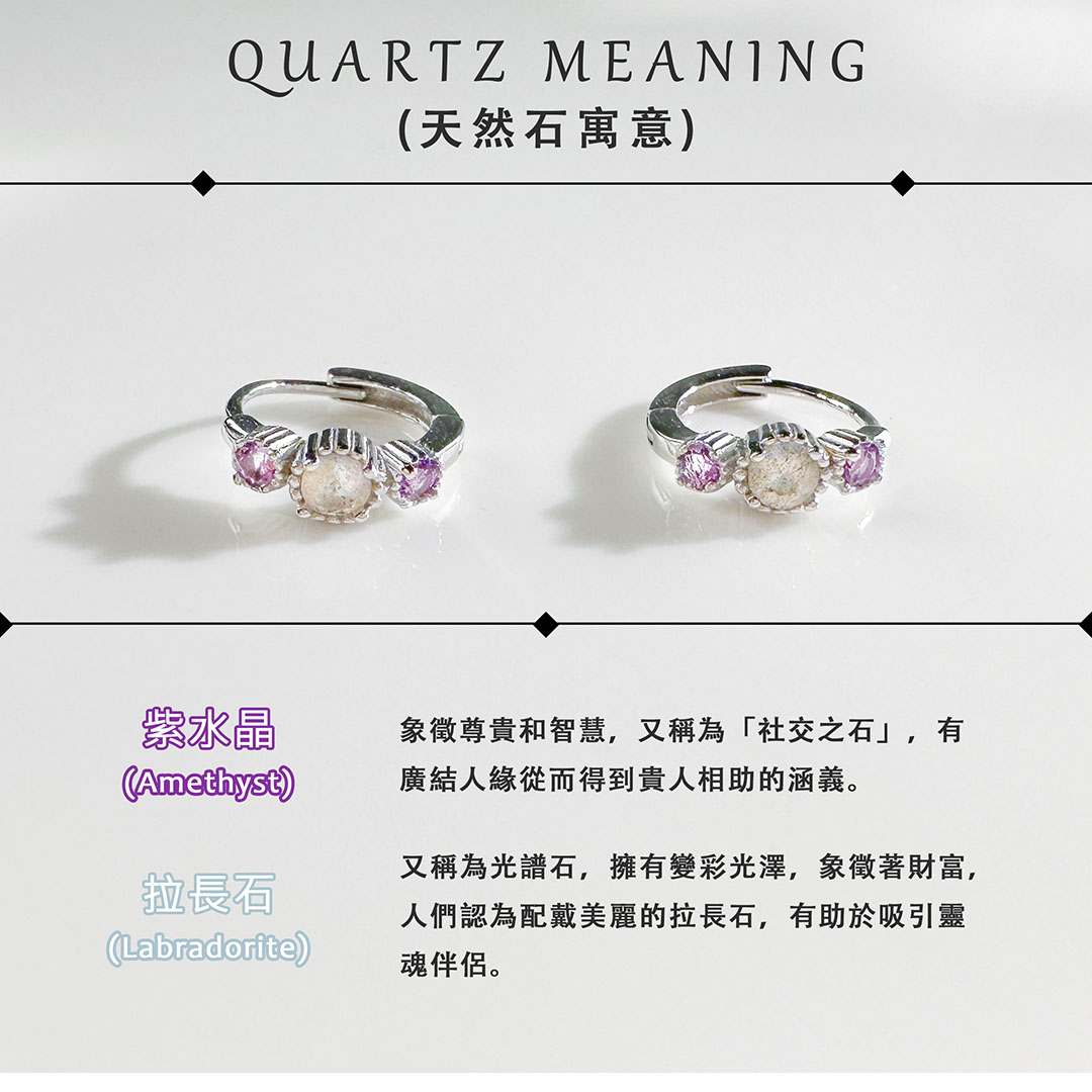 拉長石&紫水晶