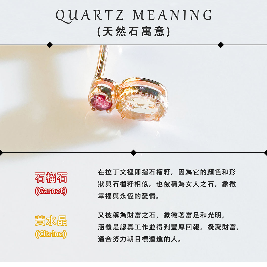 石榴石&黃水晶