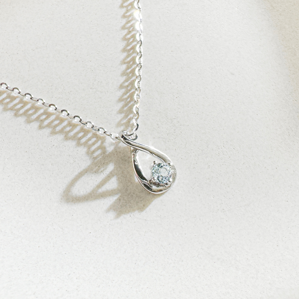 天然石│海藍寶永恆無限 ‧ 純銀項鍊