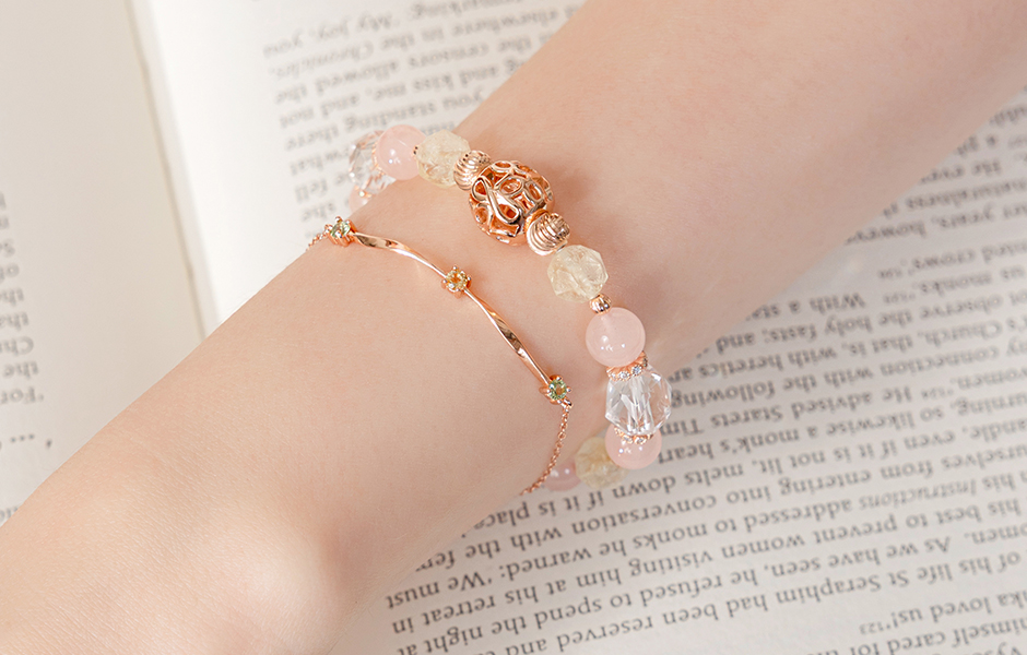 天然水晶×925純銀