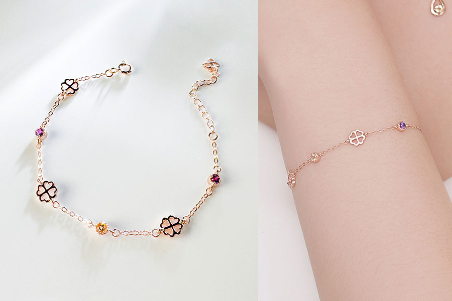 GIFT ACC. 二月誕生石紫水晶：紫水晶手鍊穿搭