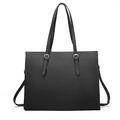 【BONum】女用托特細紋單肩商務電腦包_4