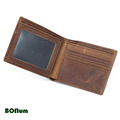 【BONum】型男超薄瘋馬皮真皮兩折皮夾_1