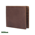 【BONum】型男超薄瘋馬皮真皮兩折皮夾