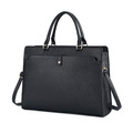 【BONum 】女用多隔層細紋單肩商務電腦包_3