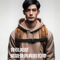 【BONum】升級版可定位背包減壓磁吸快拆胸前扣帶 背包輔助背帶 背包人體工學背帶_1
