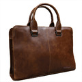 【BONum】瘋馬皮經典款男用電腦公事包復古潮包_3
