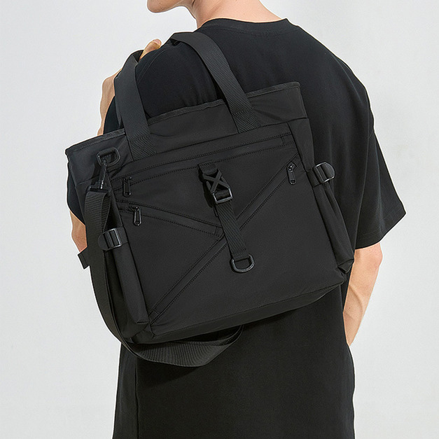 【BONum】韓版尼龍中性多袋潮酷大款通勤包