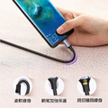 【BONum】彎頭PD快充100W2米充電線Type-c對Type-c 贈充電孔保護膜_5