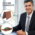 【BONum】商務大容量油蠟真皮名片夾