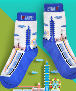 台北好遊襪 - I LOVE TAIPEI Socks 長襪|中筒襪|男女同款
