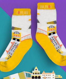 宜蘭好遊襪 - I LOVE YILAN Socks 長襪|中筒襪|男女同款