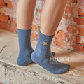 小吃刺繡襪-棺材板Coffin Bread Socks 長襪|中筒襪|男女同款