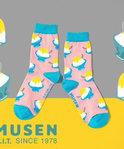台灣美食針織襪-剉冰Shaved Ice Socks 長襪|中筒襪|男女同款