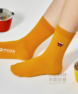 台灣印象刺繡襪-大同電鍋 長襪|中筒襪|男女同款