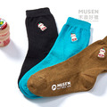 台灣印象刺繡襪-多多 長襪|中筒襪|男女同款_3
