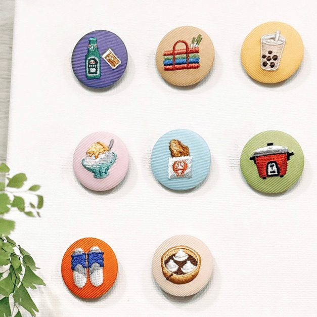 扣住日常-圓飾繡章(丸型)