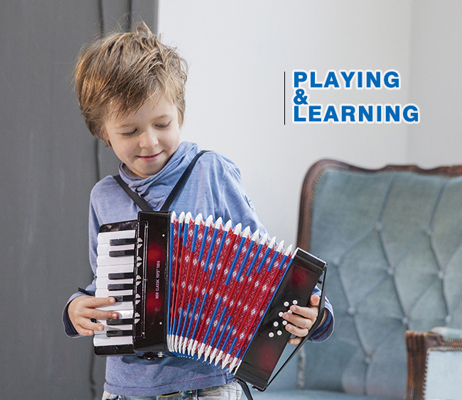 荷蘭 New Classic Toys - 幼兒鍵盤式手風琴玩具