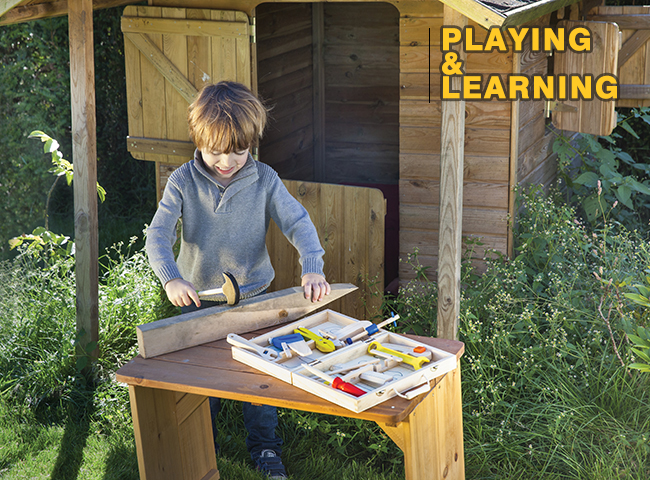 荷蘭 New Classic Toys - 天才小木匠工具箱玩具12件組