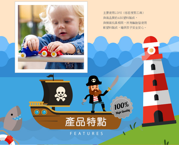 瑞典Viking toys - 戲水快艇-15cm+戲水小帆船-15cm