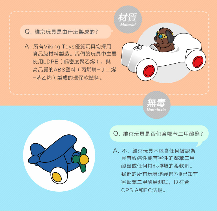 瑞典Viking toys - 可愛動物小車隊(6件組)-7cm