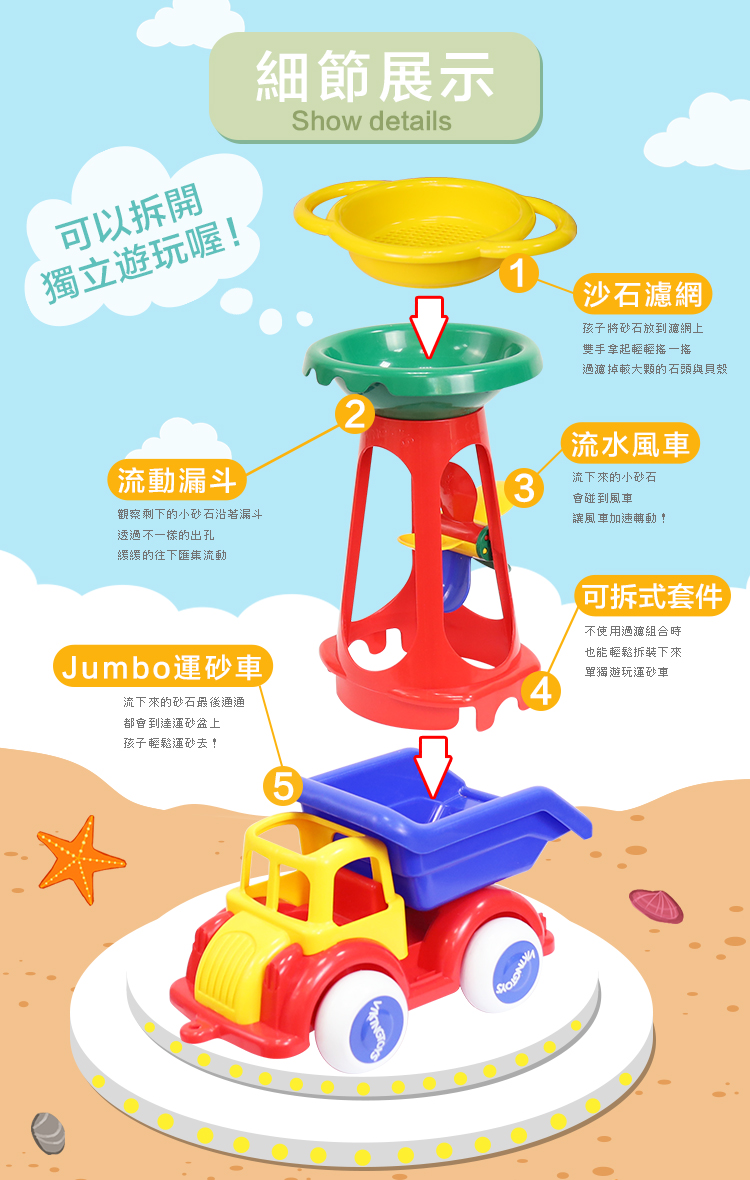 瑞典Viking toys - 轉轉水車沙漏組