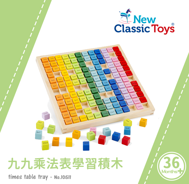 荷蘭 New Classic Toys - 九九乘法表學習積木