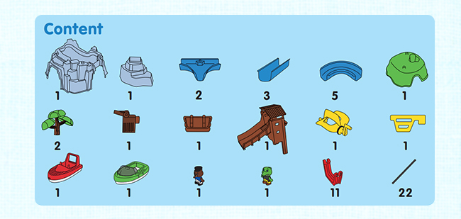 瑞典 Aquaplay - 激流金礦山漂漂河水上樂園玩具-1547