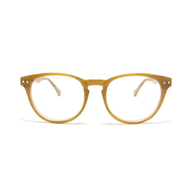 杏仁色眼鏡│梨形鏡框│5008-C4