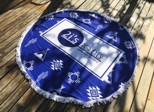 2is CT03A 沙灘巾│圖騰沙灘巾 沙灘墊 圓形浴巾