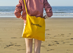 2is TB04Y 沙灘袋 帆布托特包 三帶提袋  旅行袋  Travelholic黃色