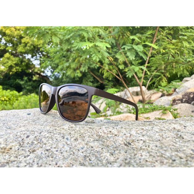 2is FynnC 太陽眼鏡 偏光│輕量方框│咖啡色│抗UV400