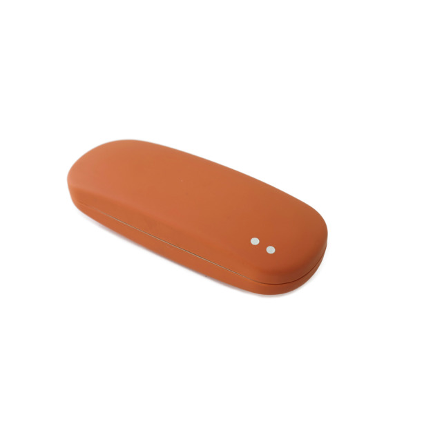 2is Bx07AmQ 眼鏡盒 二眼彩色 方圓硬盒 霧面橘色 眼鏡盒