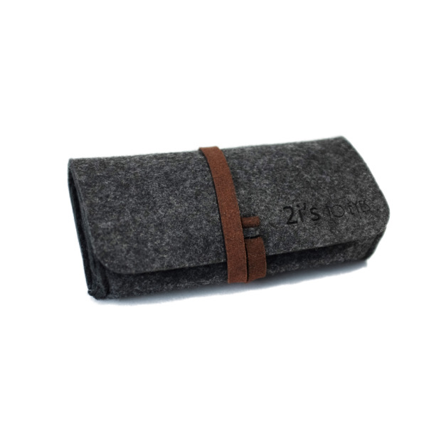 2is Bx05AD 軟式眼鏡包 收納袋 無紡布面灰色 眼鏡收納袋