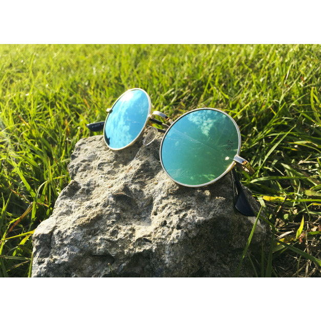 2is OriG 太陽眼鏡 偏光│復古圓框│藍色反光鏡片│抗UV400