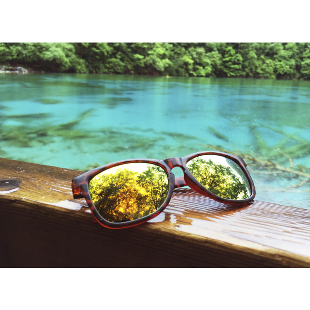 2is AmberO 太陽眼鏡│玳瑁色│橘色反光鏡片│UV400