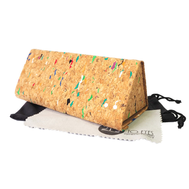 2is BX03Rmi 眼鏡盒 輕便可收納眼鏡盒 三角形軟木塞 眼鏡盒