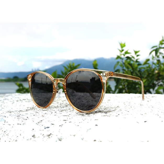 2is KavisH 太陽眼鏡 偏光│復古梨型框│焦糖色│抗UV400