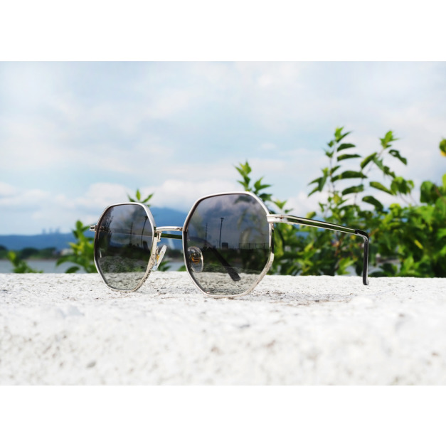 2is FirenG 太陽眼鏡 偏光 多邊形框 質感灰色│抗UV400