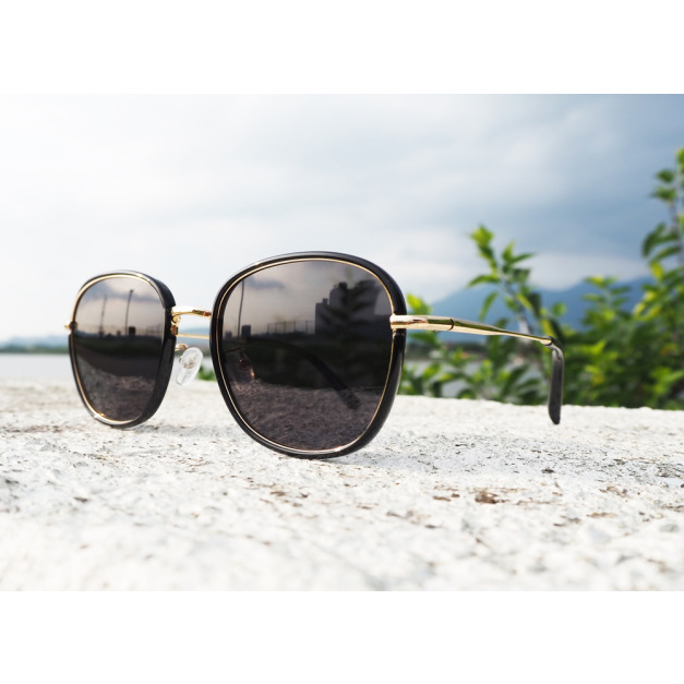 2is AshD 太陽眼鏡 偏光│百搭方形框│黑色│抗UV400