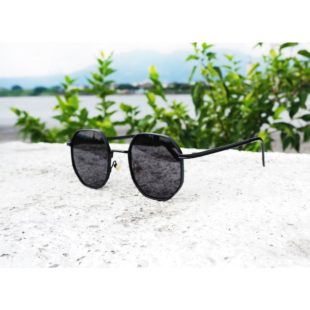 2is FirenE 太陽眼鏡 偏光│質感多邊形框│黑色│抗UV400