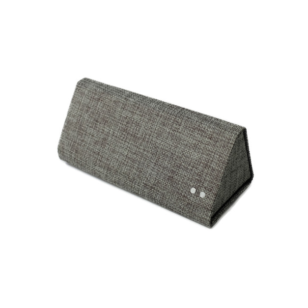 2is Bx03HmS 眼鏡盒 三角形 可收納眼鏡盒 布面 灰色 眼鏡盒