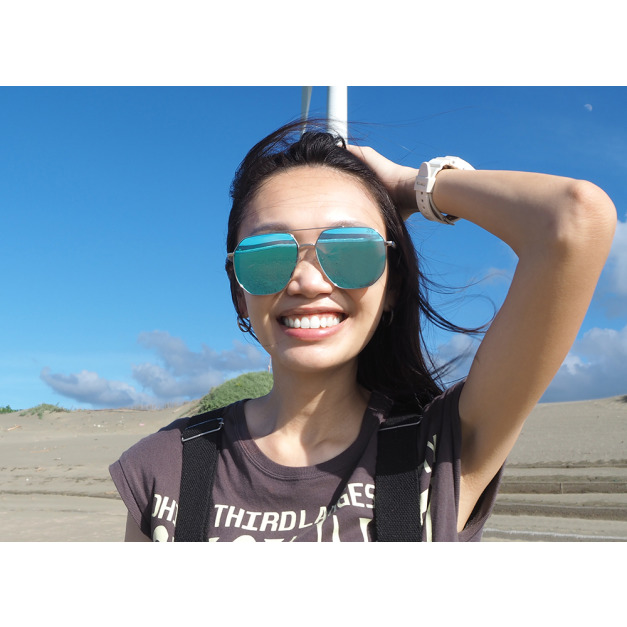 2is FayW 太陽眼鏡 偏光 多角形飛行員框 銀色 抗UV400