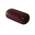 2is Bx11AmR 橢圓硬盒 仿皮紋深紅色 眼鏡盒