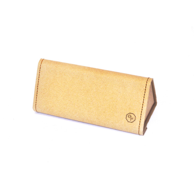 2is Bx03Cp 眼鏡盒 輕便可收納眼鏡盒 三角形 牛皮紙原色 眼鏡盒