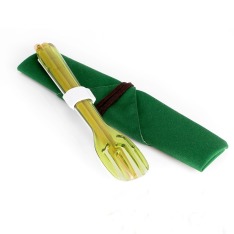 3合1環保餐具筷叉匙組-陶瓷湯匙