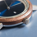 42mm共屬系列 - 藍色太陽紋面搭黑檀木殼_3