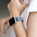 Apple watch - 車線牛仔拼接蘋果錶帶_7