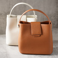 頭層牛皮│掀蓋手提斜背小方包 四色_2